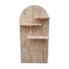 Wooden hole board storage rack kindergarten solid wood board decorative wall bookshelf entry restaurant art wall hanging