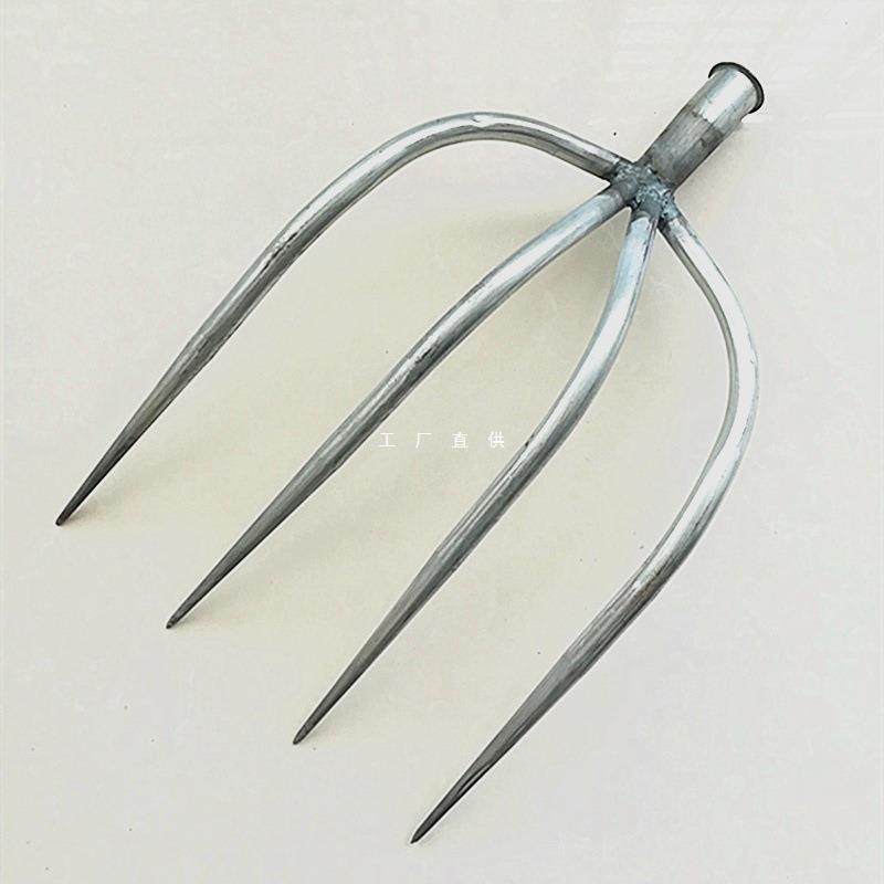 四股叉农用空心草叉子铁叉钢叉清垃圾叉废料叉粗齿大号农具四齿叉,淘宝优惠券,粉丝福利购,淘宝优惠卷