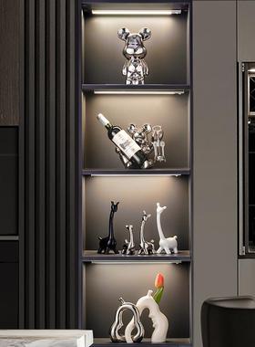 轻奢高档一家四口小鹿摆件高端大气客厅电视酒柜高级感家居装饰品