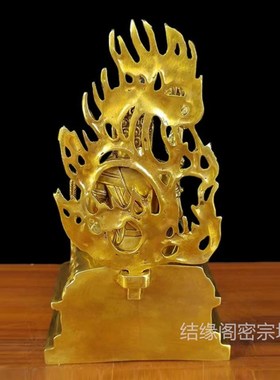 纯铜不动明王不动尊铜佛像属鸡本命佛家居摆件男女生肖鸡守护神