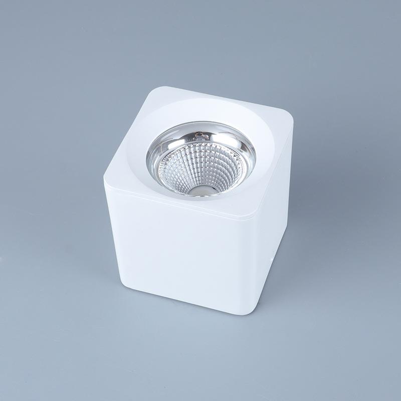 Square surface-mounted downlight LED Nordic bold lamp living room corridor aisle light COB single-head ceiling spotlight