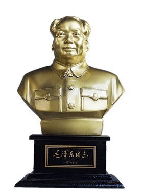 毛主席铜像匠心摆像树脂办公室客厅茶几装饰品半身毛泽东摆件礼品