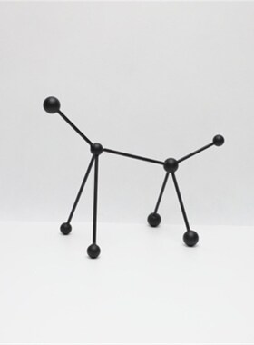 现代简约创意点线球几何分子球摆件客厅样板房玄关电视柜家居饰品