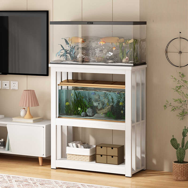 鱼缸架家用落地鱼缸底架多层金属承重鱼缸底O座底柜客厅鱼缸专用 - 图2