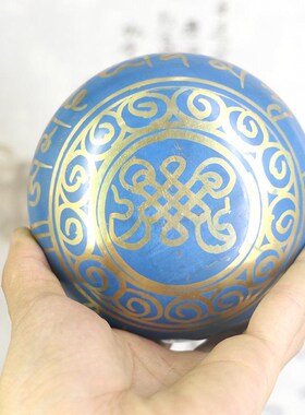 碗钵佛音尼泊尔手工瑜伽铜颂钵音冥想静心摆件疗磬西藏钵盂颂转经