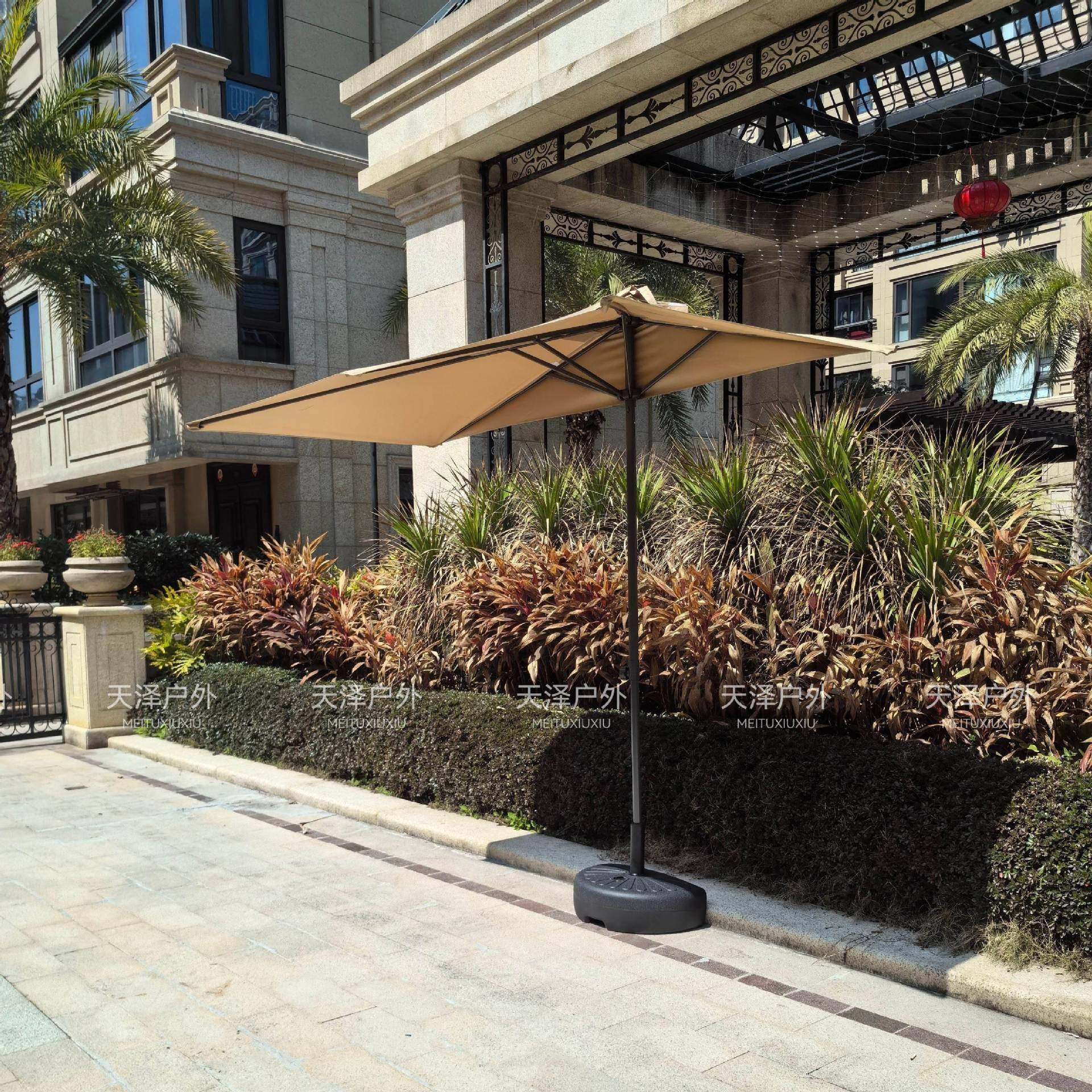 户外靠墙半边伞升降阳台遮阳伞侧边长方形庭院小伞花园露台太新品,淘宝优惠券,粉丝福利购,淘宝优惠卷
