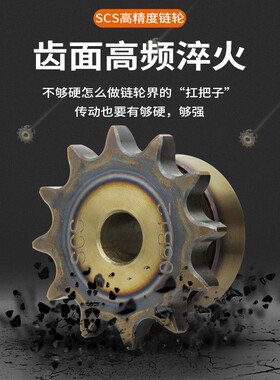 SCS高精度链轮3分06B链条链条齿轮工业机械传动配件大全单排牙轮