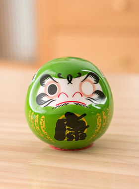 幸运达摩摆件开业前台桌面公仔摆设办公室车载家居客厅.装饰品礼