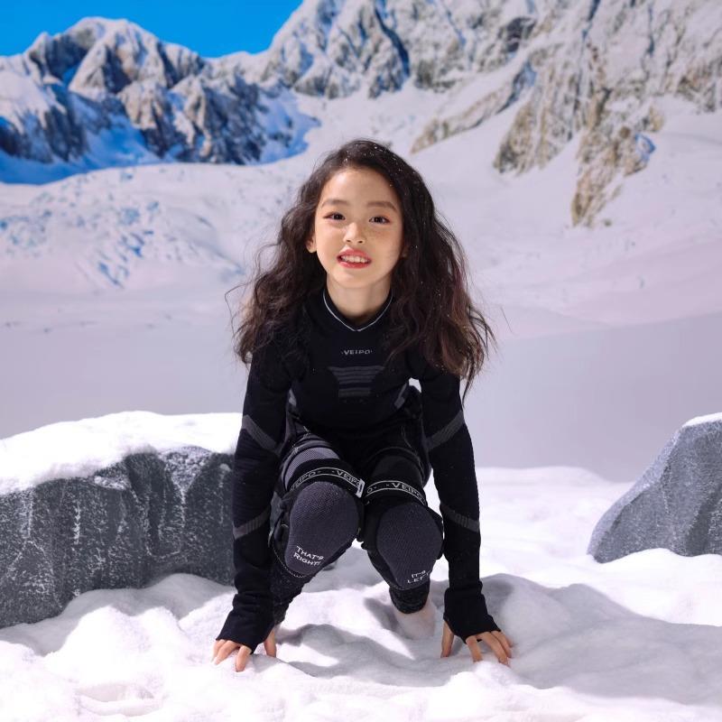 VEIPO儿童专业滑雪护具XRD款防摔护臀护膝屁股护膝单双板装备 - 图1
