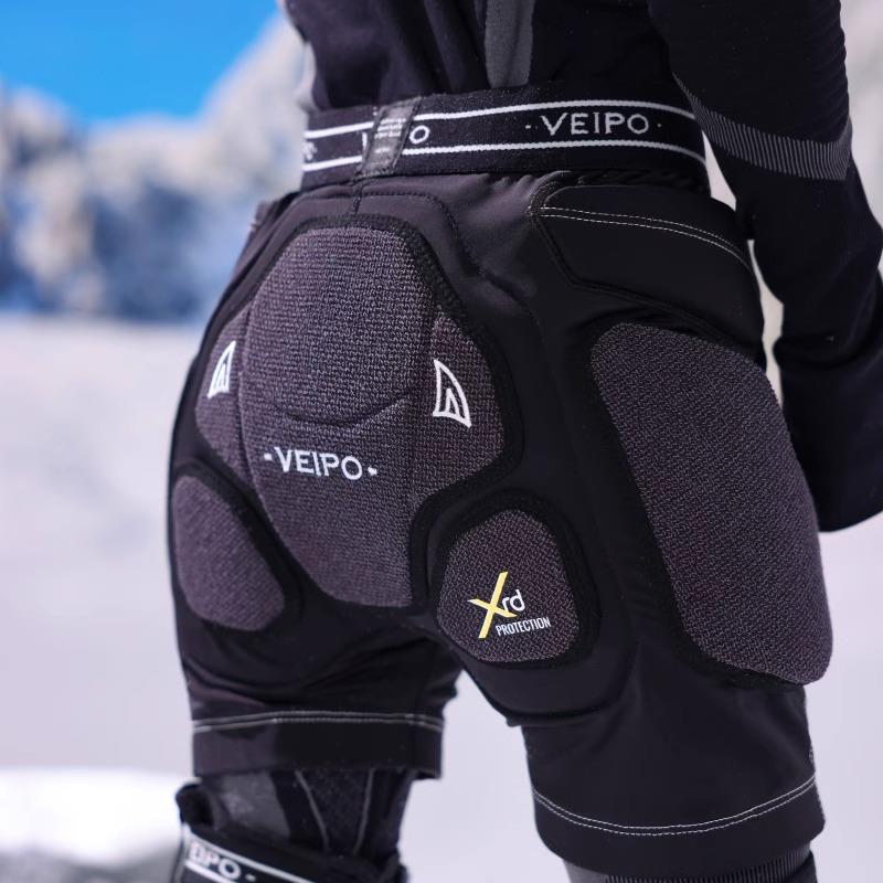 VEIPO儿童专业滑雪护具XRD款防摔护臀护膝屁股护膝单双板装备 - 图0