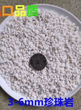 3-6mm园艺珍珠岩大颗粒大袋多肉土兰花植料养花用发根无土栽培