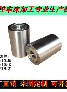 平皮带用惰轮双轴承滚轮调偏轮砂带机铁轮封箱机从动轮无动力滚筒