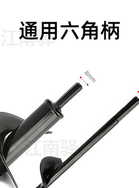 地钻钻头水钻电锤钻专用打孔钻头横穿马路工程施工大棚打桩铺管钻