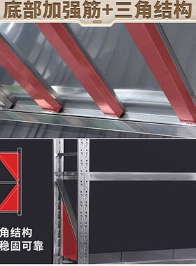 加厚重型304不锈钢货架可调节商用工业仓库冷库超市地下室储物架