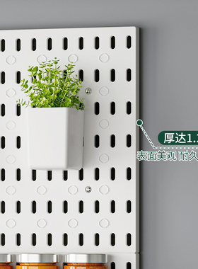 免打孔家用洞洞板墙壁宿舍厨房浴室墙上置物架搁板壁挂收纳架隔板