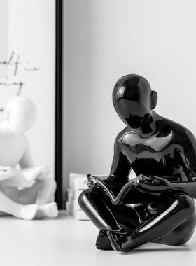 创意书家居装饰品现代简约北欧客厅房小摆件书立酒柜挡办公室书