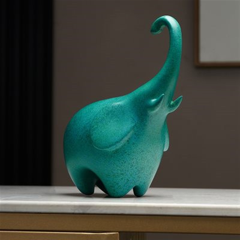 现代简约牛摆件高级感客厅玄关酒柜工艺品艺术样板房装饰轻奢高档 - 图1