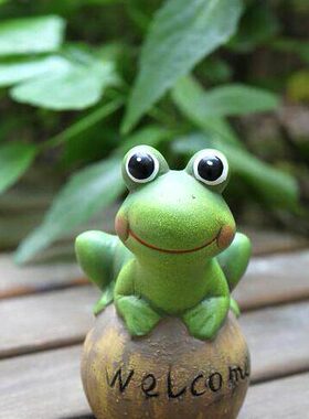 庭院小田园萌动物集工艺品号超陶瓷结阳台花园摆件装饰品