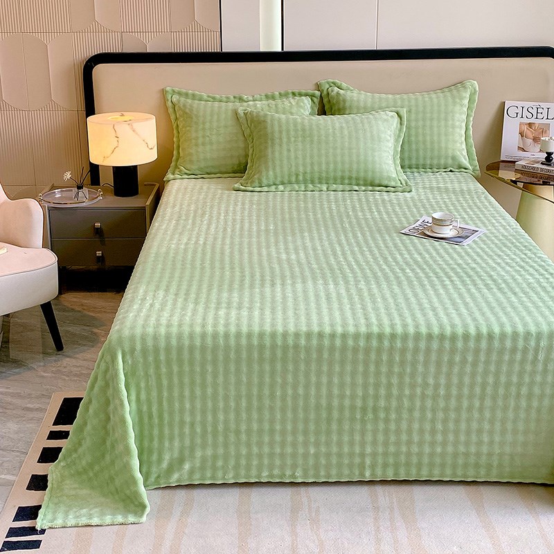 加厚毛毯子加绒盖毯被铺床t牛奶珊瑚法兰绒毯单人床单冬季学生宿-图0