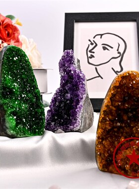 跨境水晶多色水晶晶镇彩晶镇家居风水摆件东海水晶