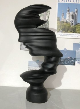 工艺品创意抽象人物酒柜电视柜玄关装饰品家居轻奢北欧简约摆件