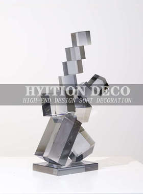 北欧轻奢水晶摆件艺术品创意样板房装饰品家居客厅电视柜玄关摆设