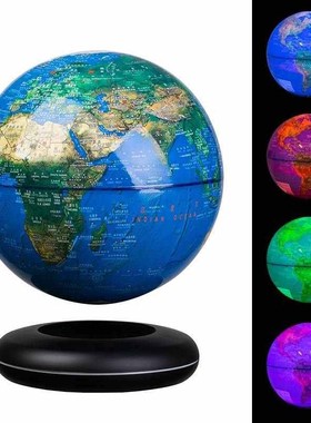 磁悬浮旋转地球仪小众轻奢招财送长辈客户领导发光摆件商务礼品