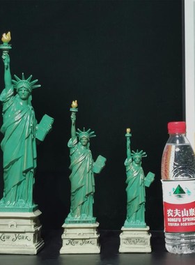 自由女神雕像工艺品模型摆件客厅办公室酒柜旅游纪念创意家居装饰