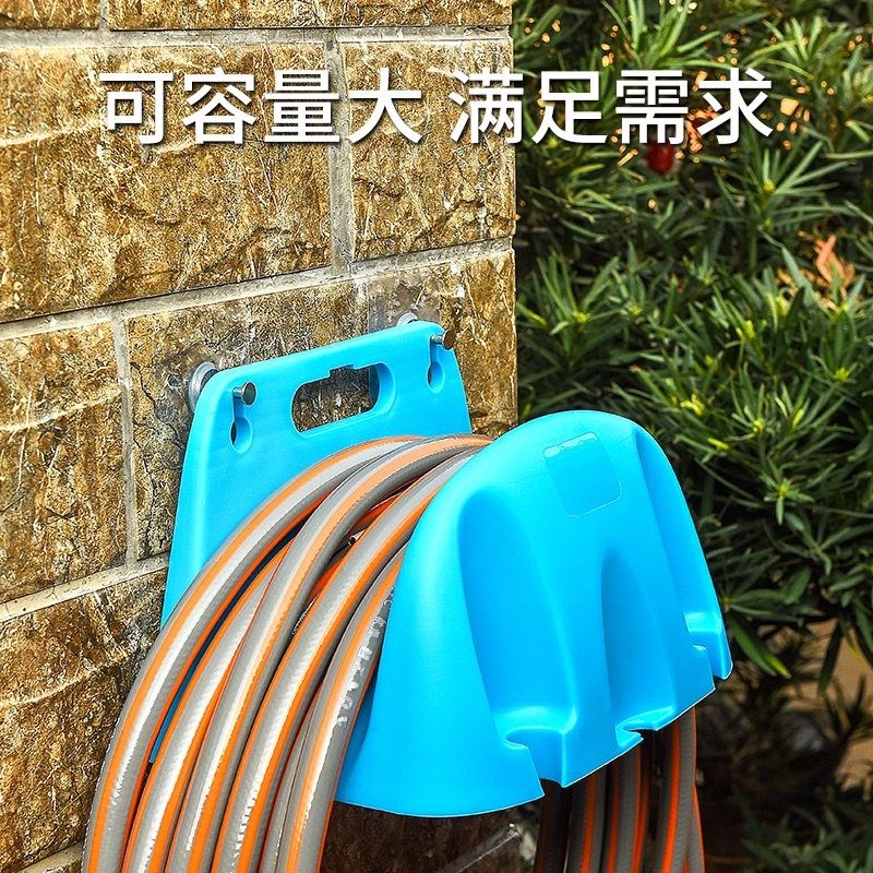 壁挂架免新品打孔洗车水管收纳架浇花盘卷管家用软管器挂墙式绕管 - 图2