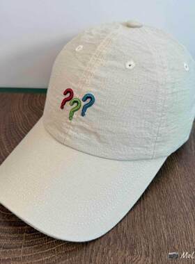 趣味问号刺绣嘻哈棒球帽四季款