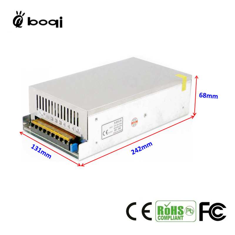 Manufacturer 24V25A600W constant voltage switching power supply LED light strip monitoring security LED advertising screen adapter