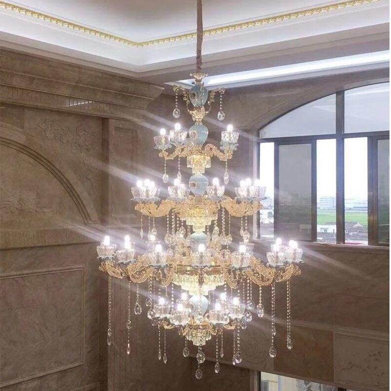 欧式客厅奢华大气吊灯锌合金陶瓷卧室吊灯复式楼餐厅法式水晶灯具,淘宝优惠券,粉丝福利购,淘宝优惠卷