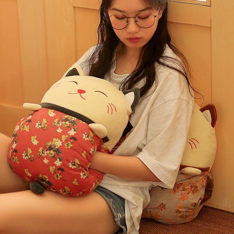 猫抱枕办公室护腰靠垫客厅睡觉沙发靠枕被子两用二合一毯子女,淘宝优惠券,粉丝福利购,淘宝优惠卷