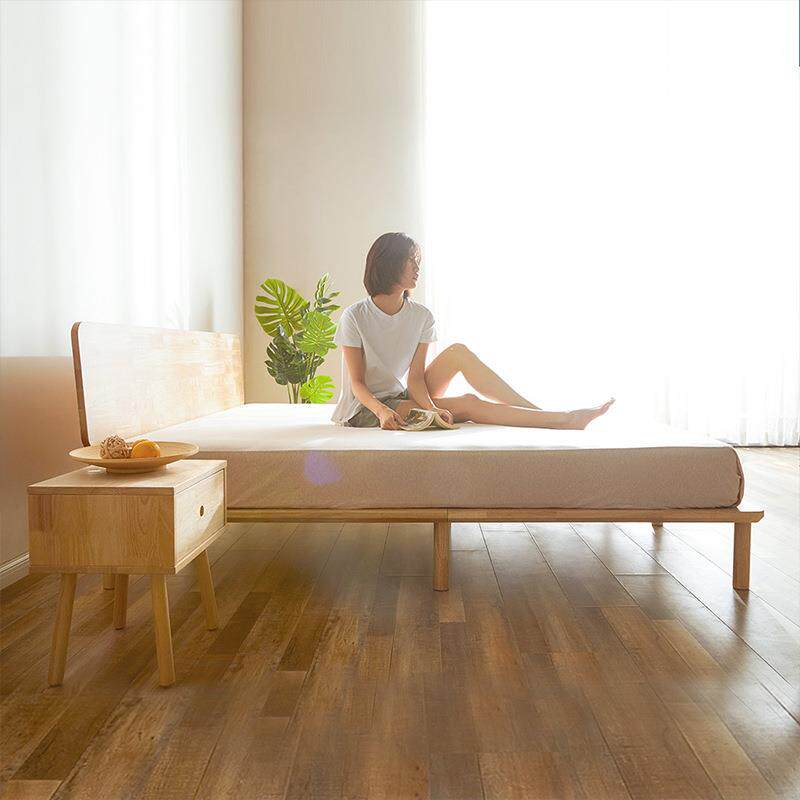 8H生态链全实木床1.8米现代简约主卧室家具北欧纯实木双人床FS1 - 图0