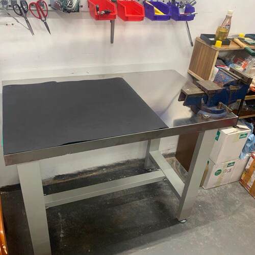 重型钳工台防静电工作台不锈钢仪器承重桌实验室操作台打包装配台 - 图1