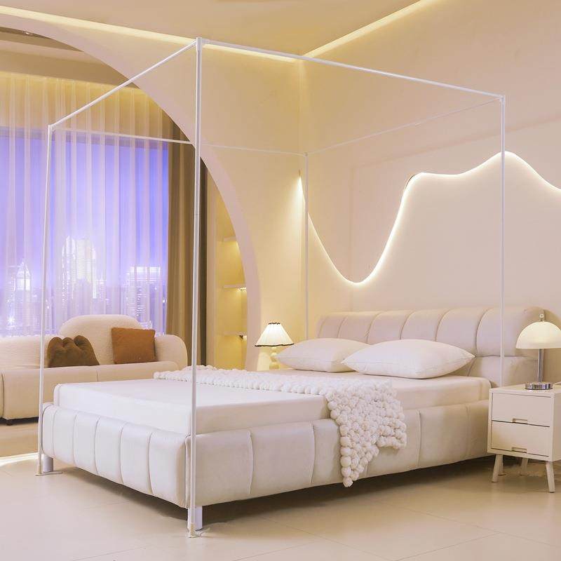 A类双层纱落地宫廷蚊帐双人家用公主风1米8床老式1米5带支架纹帐,淘宝优惠券,粉丝福利购,淘宝优惠卷