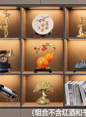 高档展示b柜博古架装饰品新中式老板柜子工艺品轻奢办公室书柜摆