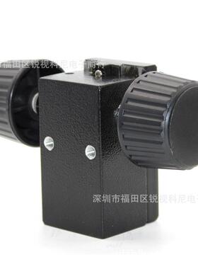 卧式视频显微镜调焦升降支架手动旋转水平前后滑台金属调焦机构滑