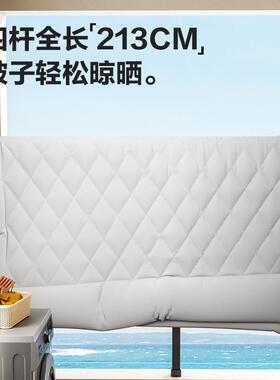 新款阳台折叠晾衣架室内飘窗外隐形晾衣杆晒被子双杆防风收纳其他