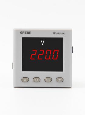 江苏斯菲尔电气SFEREPZ194U-3X1单相数码显示交流电压表