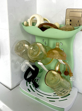 奶瓶沥水架放奶瓶奶嘴倒挂干燥架子宝宝用品置物架挂放沥干器支架