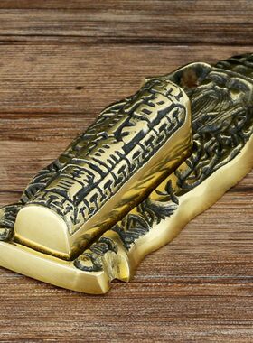 铜挂炉门口土地灶君墙壁铜香炉全铜门神插香上香吊炉家用天官炉