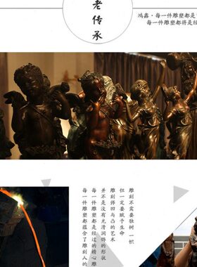 少女欧式戏工艺饰品蛇A0书房客厅铜EP36桌面摆件家居雕塑人物玄关