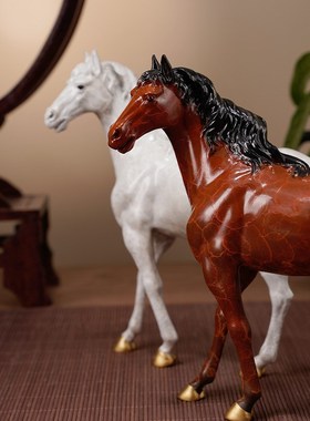 全铜摆件《马到成功》家居玄关工艺品办公室书房装饰品教师节礼物