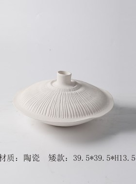 现代极简新中式素雅纹理小口花瓶摆件样板间客厅书房茶室花器装饰