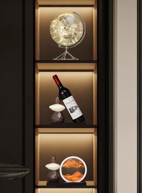 时来运转红酒架摆件现代客厅电视柜装饰品轻奢高档餐边柜家居饰品