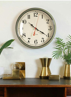 美式网红客厅轻奢挂钟创意北欧现代简约家用时尚卧室钟表静音时钟