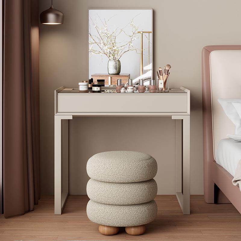 新款梳妆台桌卧室现代简约实木奶油风小户型家用化妆桌收纳柜一体,淘宝优惠券,粉丝福利购,淘宝优惠卷