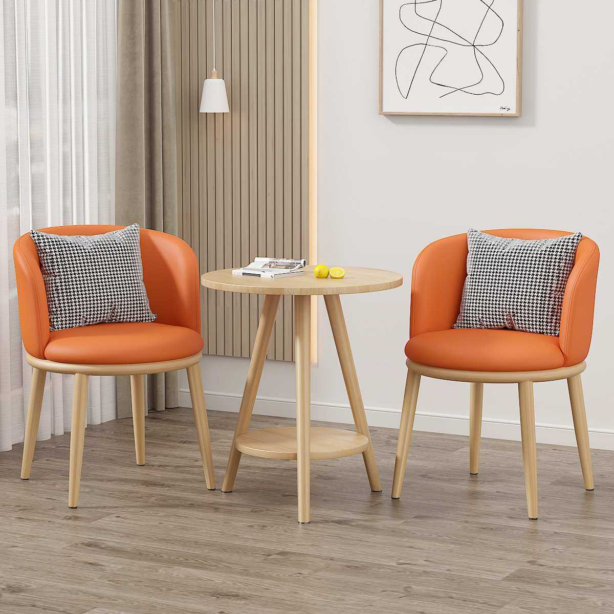 阳台茶桌椅组合2025新款小型圆桌子茶几售楼部洽谈接待桌一桌二椅,淘宝优惠券,粉丝福利购,淘宝优惠卷