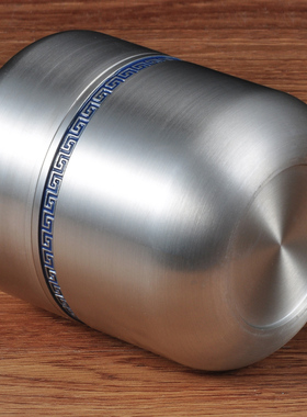 纯锡茶叶罐便携锡罐小号纯密封罐随身旅行储茶罐锡器定制退休礼品